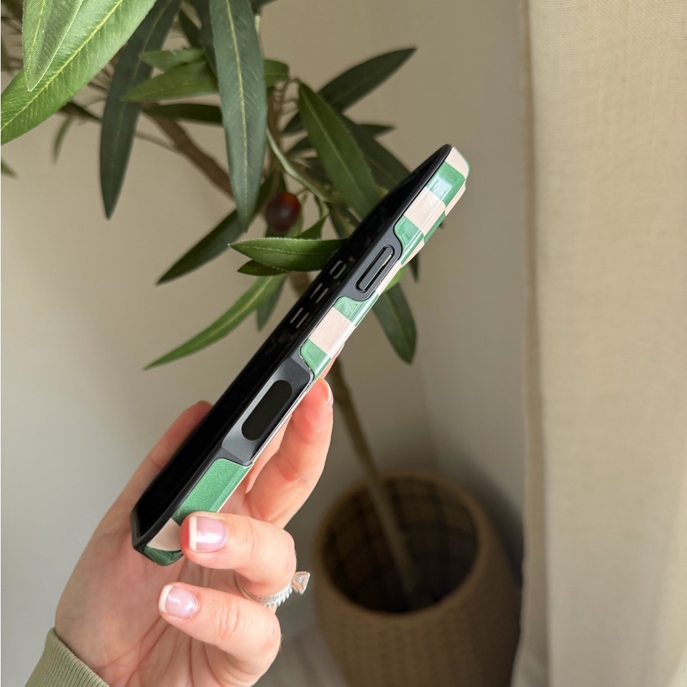 Burga Ivy League Green Checkerboard MagSafe Phone Case Dual Layer - Picture 3 of 5
